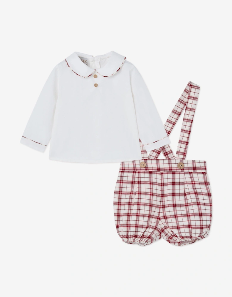 Baby Boys Shirt and Shorts Set in Ivory