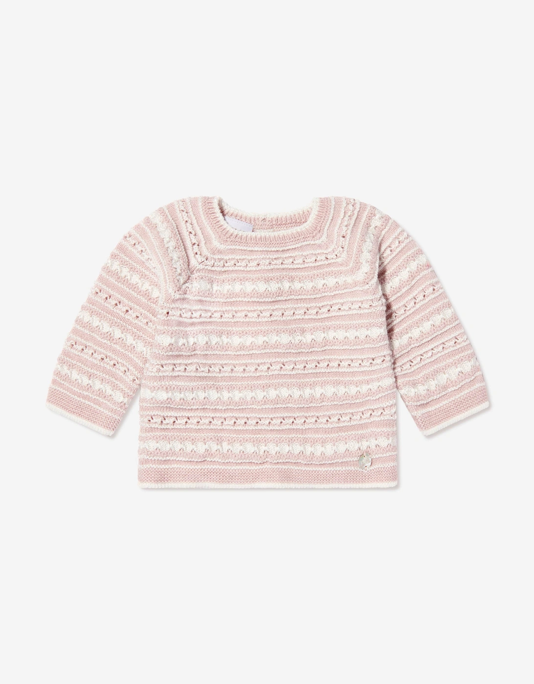 Baby Girls Knitted 3 Piece Leggings Set in Pink