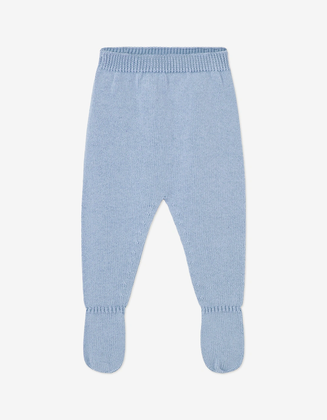 Baby Boys Knitted 3 Piece Leggings Set in Blue