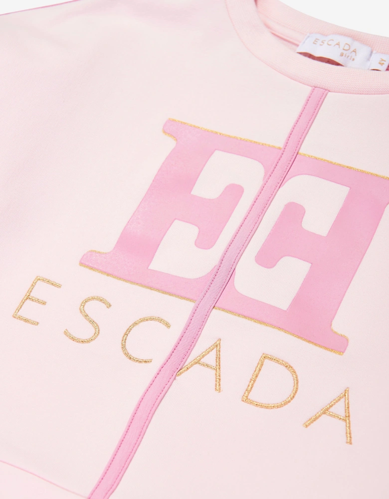 Girls Logo Sweatshirt in Pink