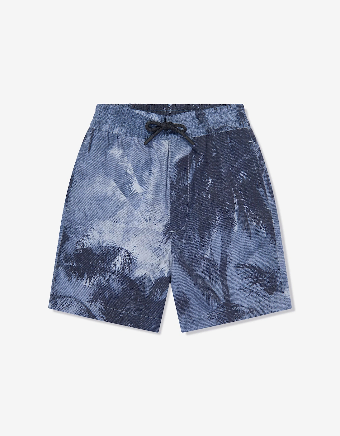 Boys Palm Leaf Shorts in Blue, 5 of 4