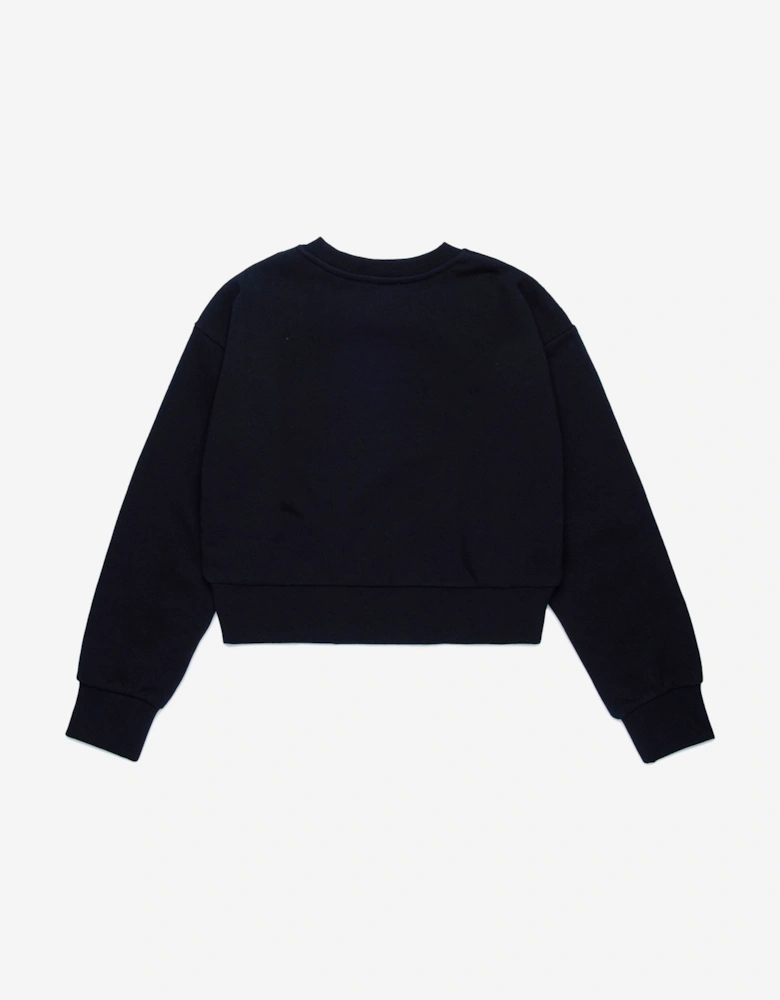 Girls Oval D Sweatshirt in Black