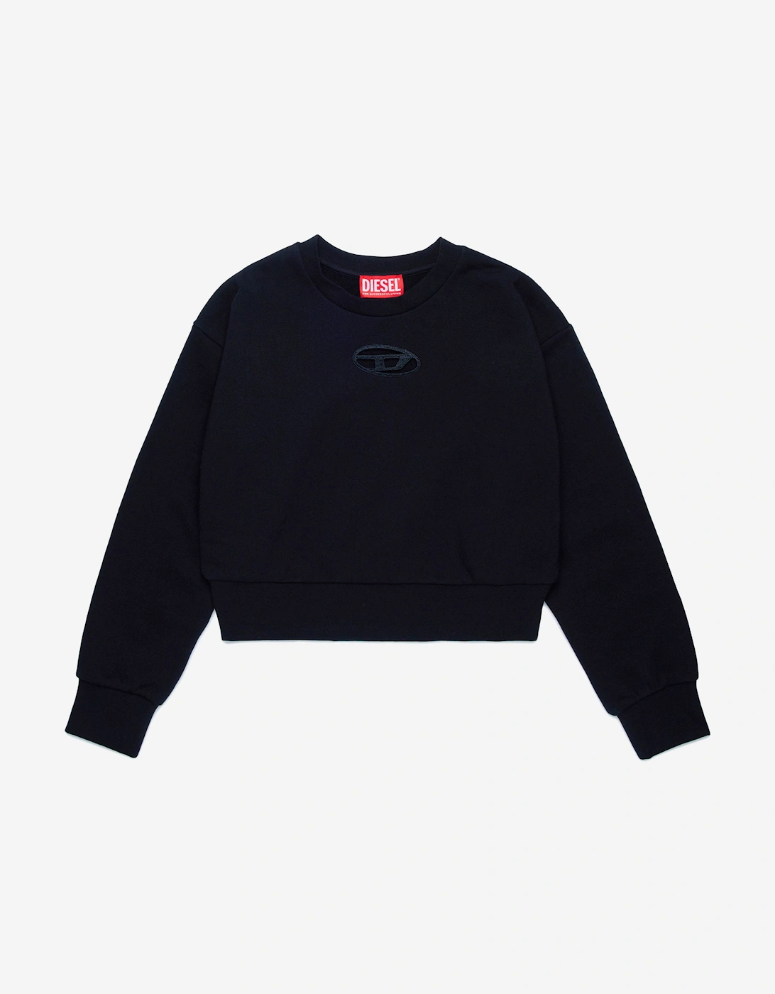 Girls Oval D Sweatshirt in Black, 5 of 4