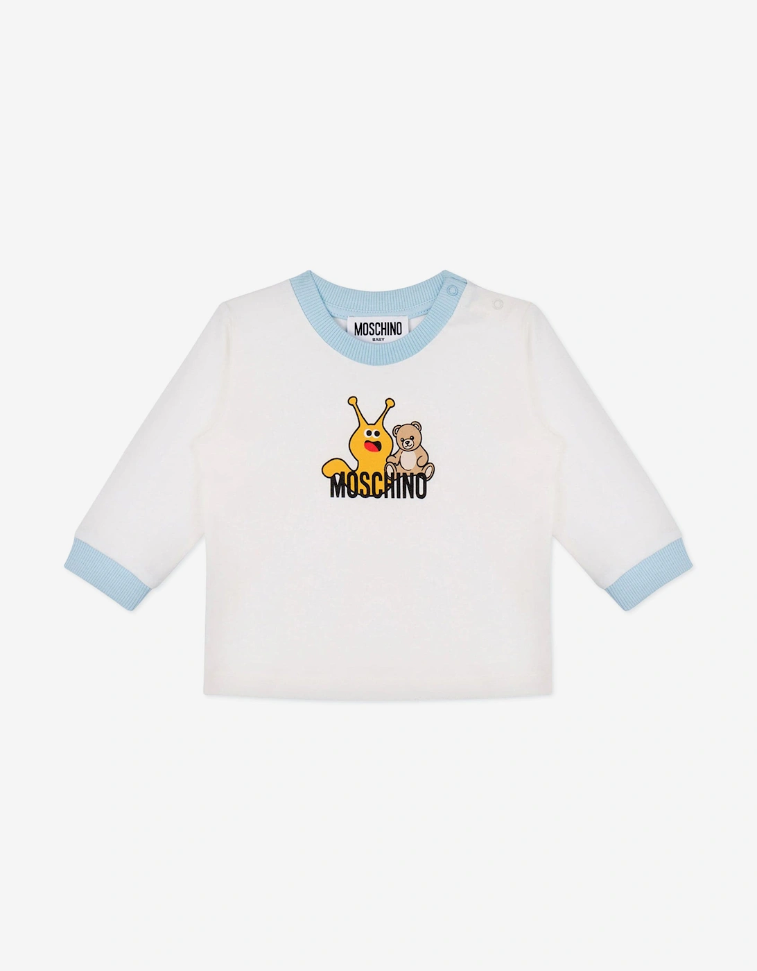Baby Long Sleeve T-Shirt and Pants Set in Blue