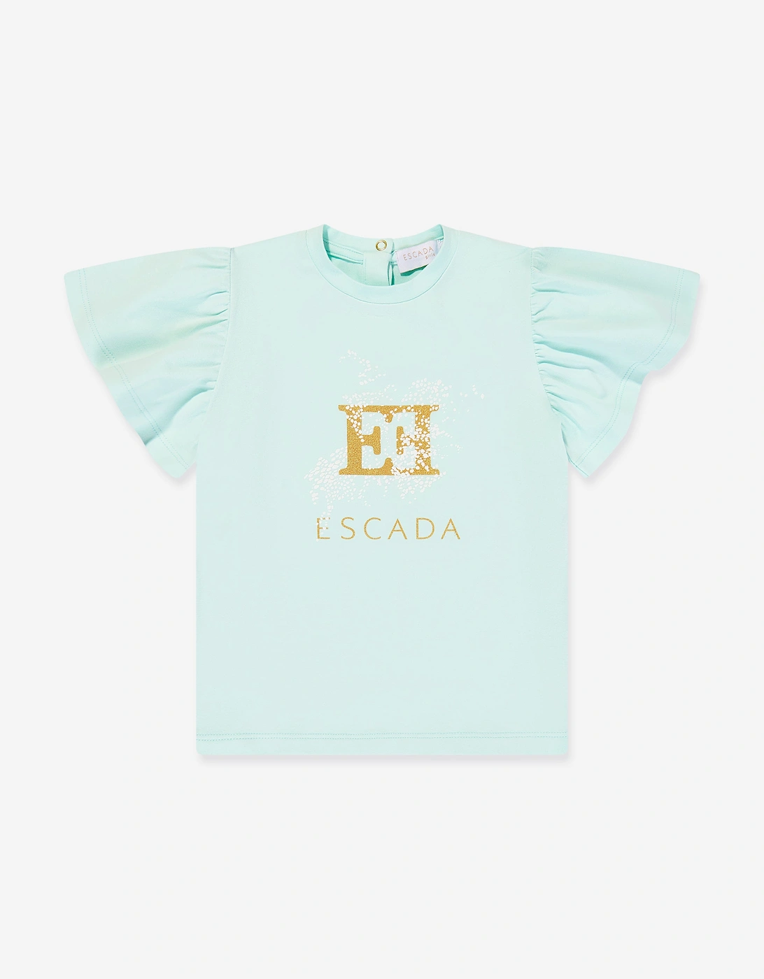 Girls Logo Print T-Shirt in Blue, 5 of 4