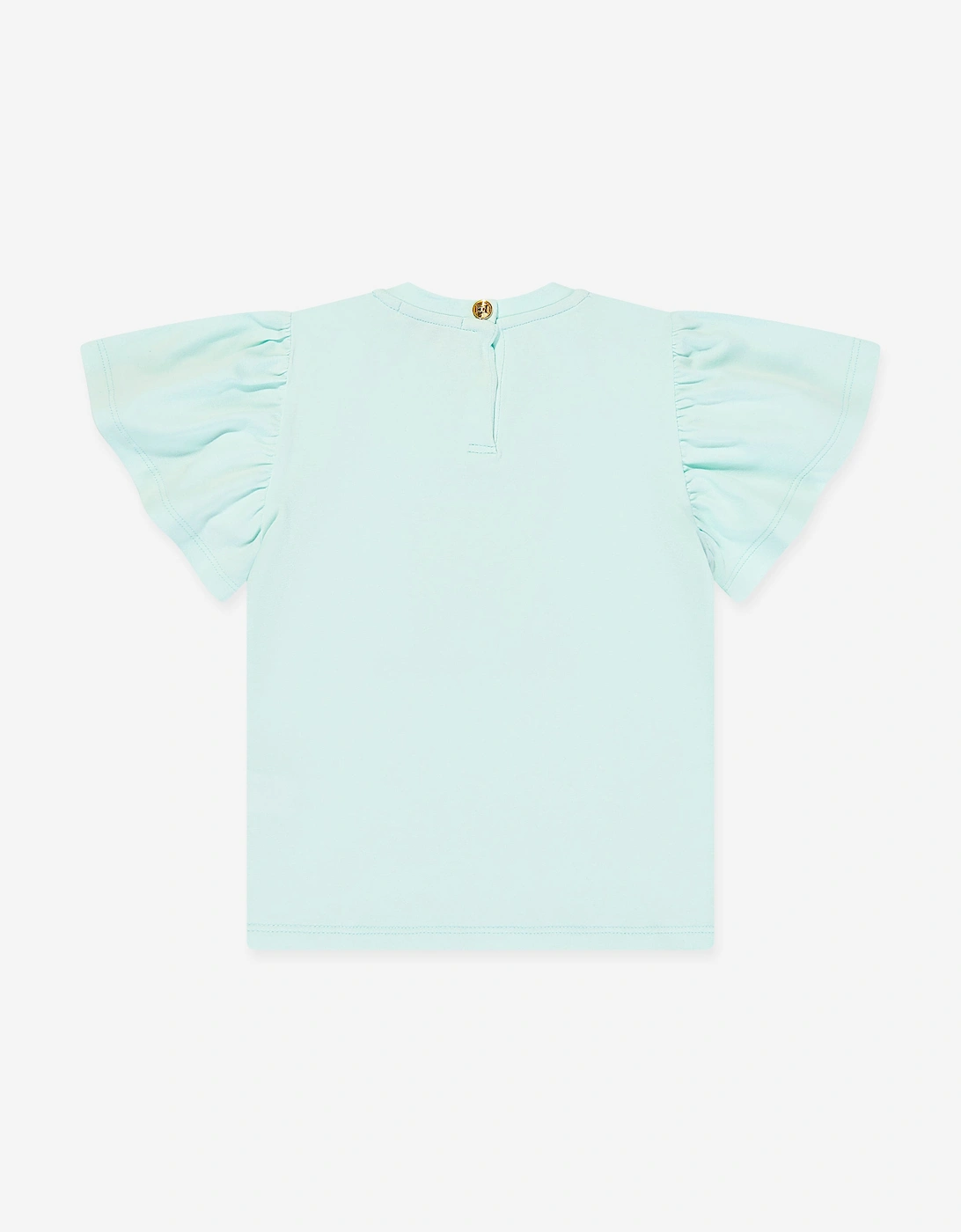 Girls Logo Print T-Shirt in Blue