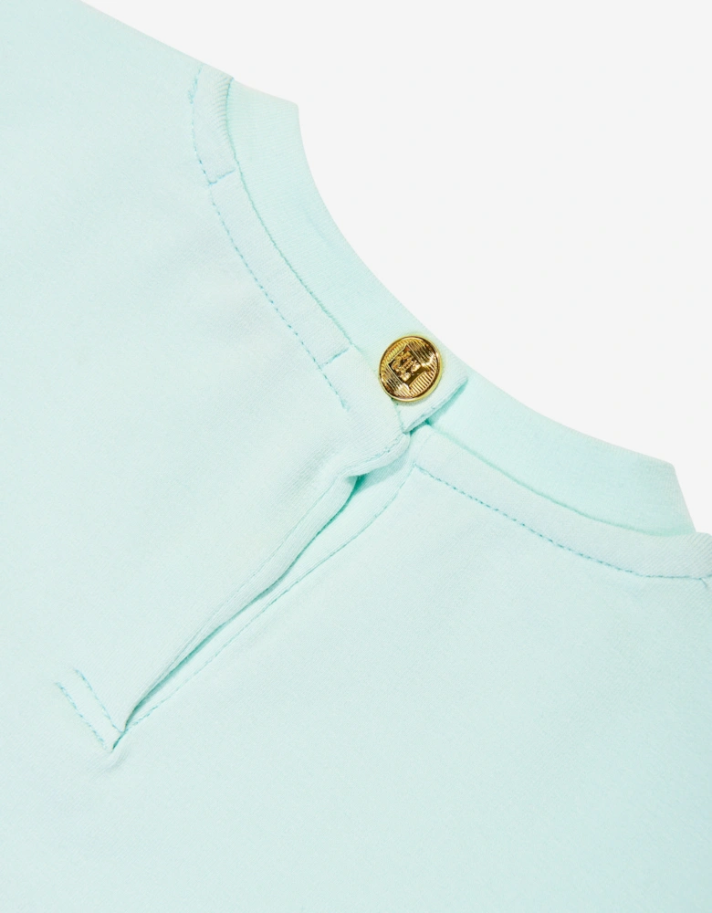 Girls Logo Print T-Shirt in Blue