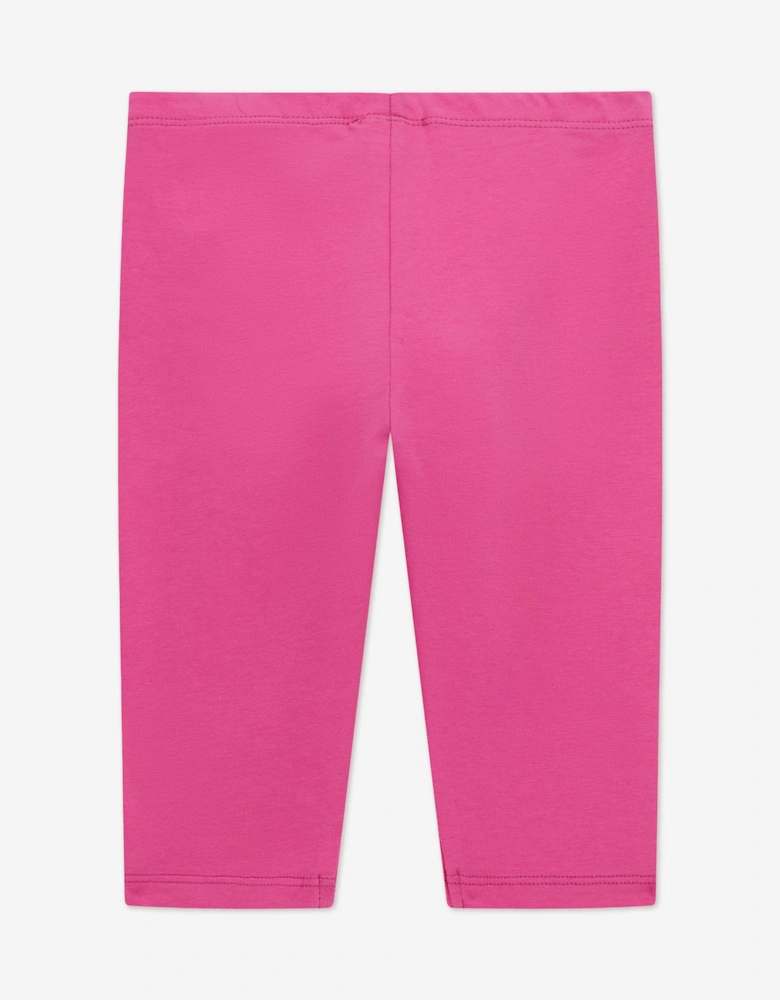 Girls Logo Leggings in Pink