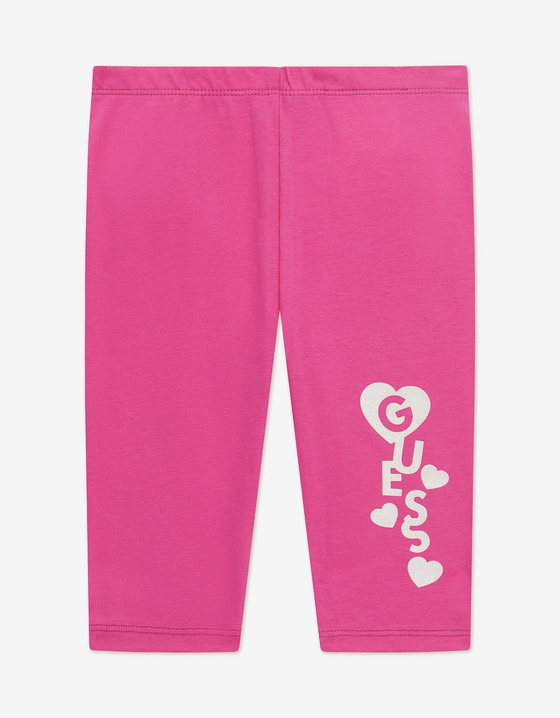 Guess Girls Logo Leggings in Pink - Size: 12-18 months