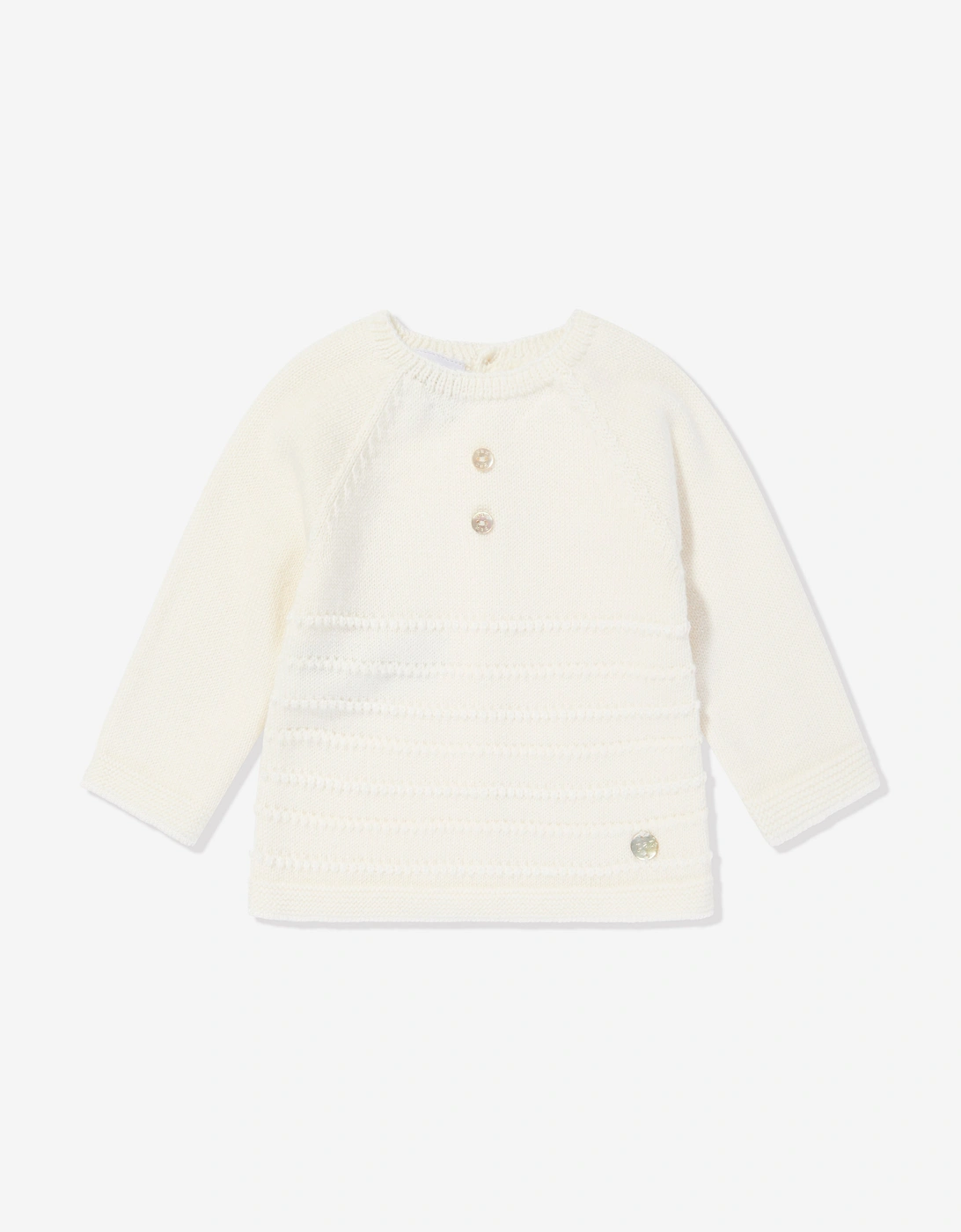 Baby Knitted 4 Piece Babygrow Set in Ivory