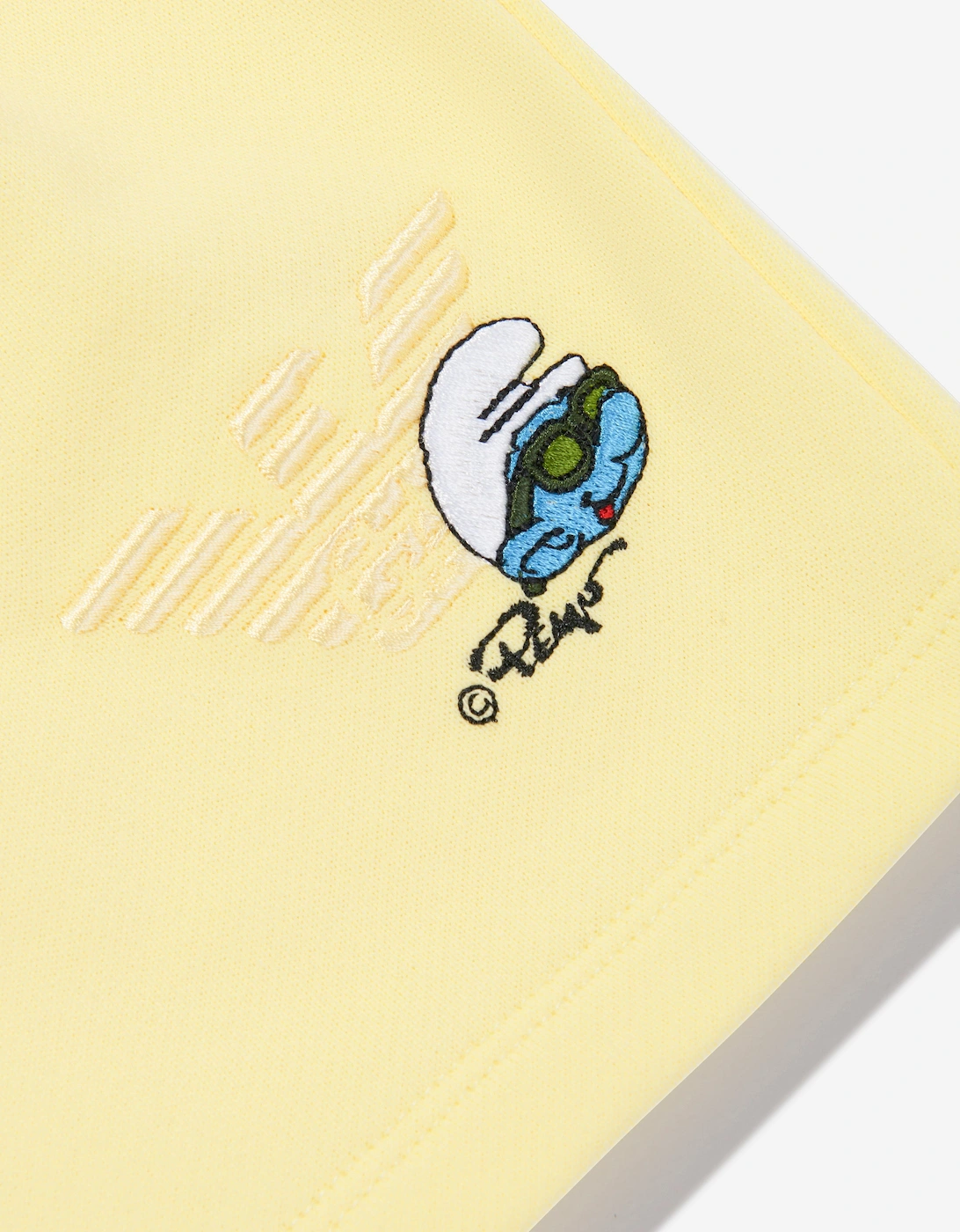 Boys Smurf Logo Shorts in Yellow