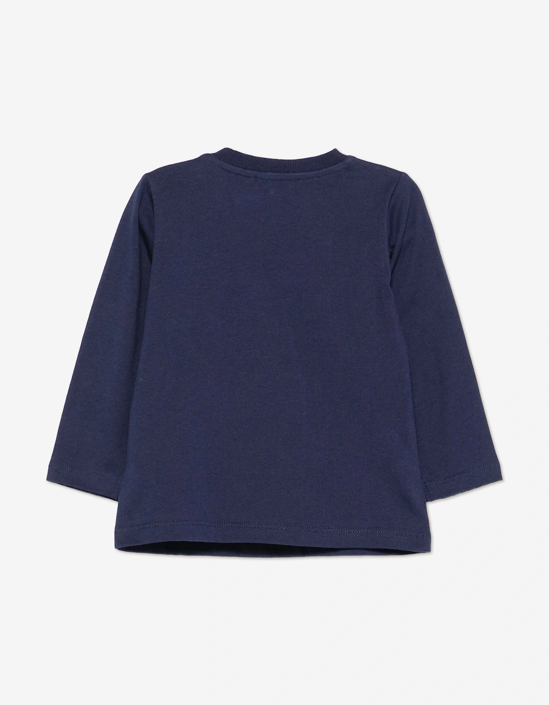Baby Long Sleeve Logo T-Shirt in Navy