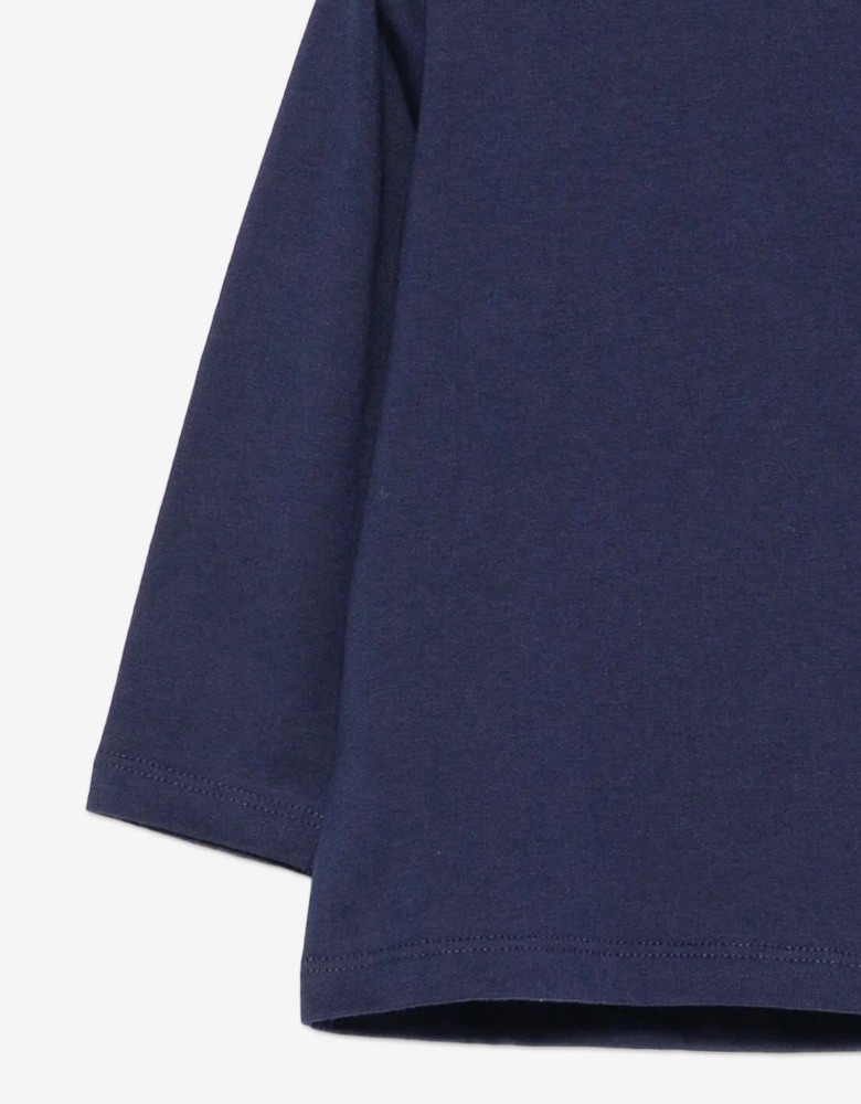 Baby Long Sleeve Logo T-Shirt in Navy