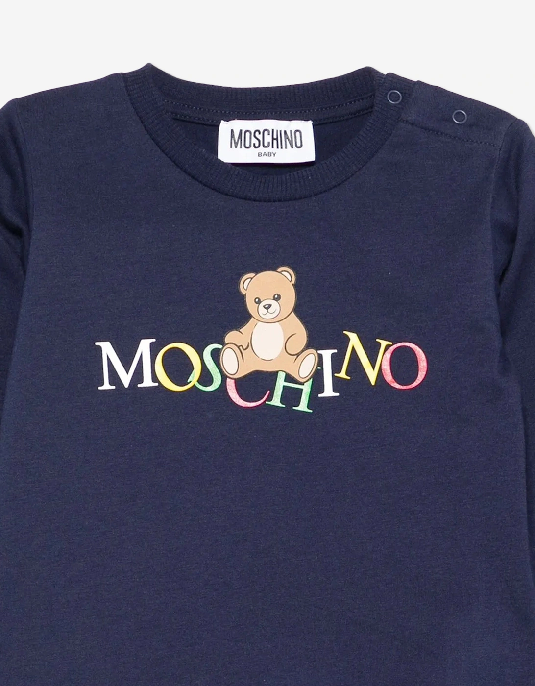 Baby Long Sleeve Logo T-Shirt in Navy