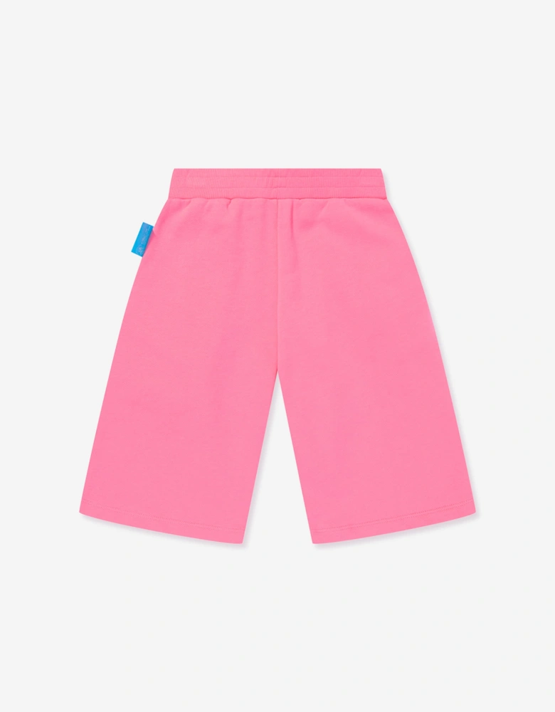 Girls Smurfette Logo Shorts in Pink
