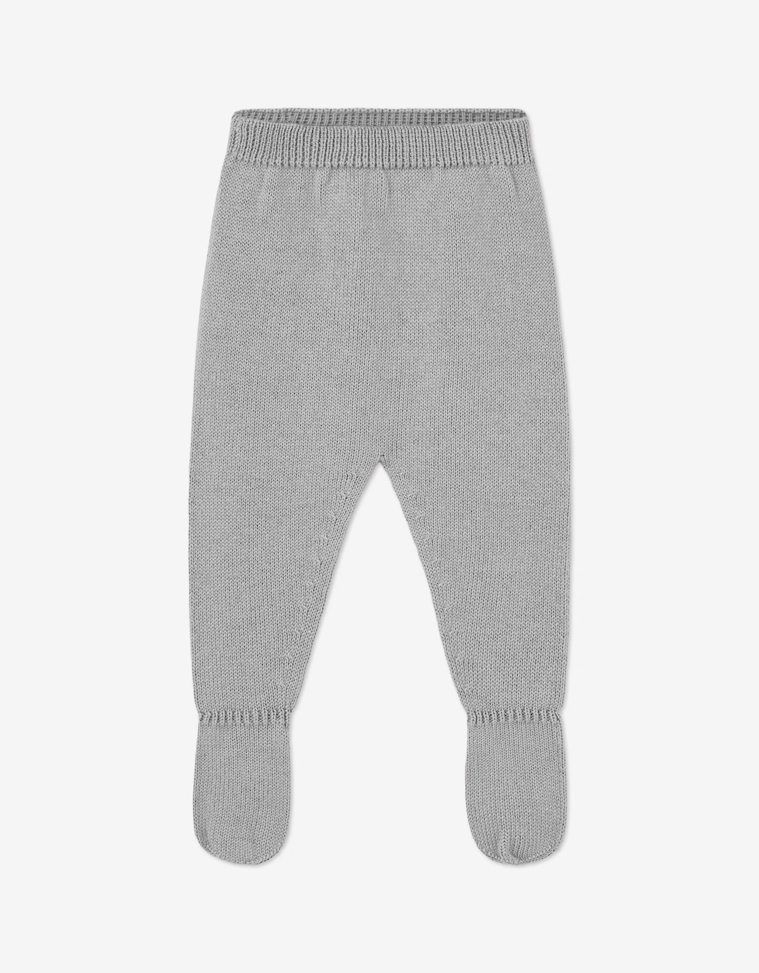 Baby Knitted 3 Piece Babygrow Set in Grey