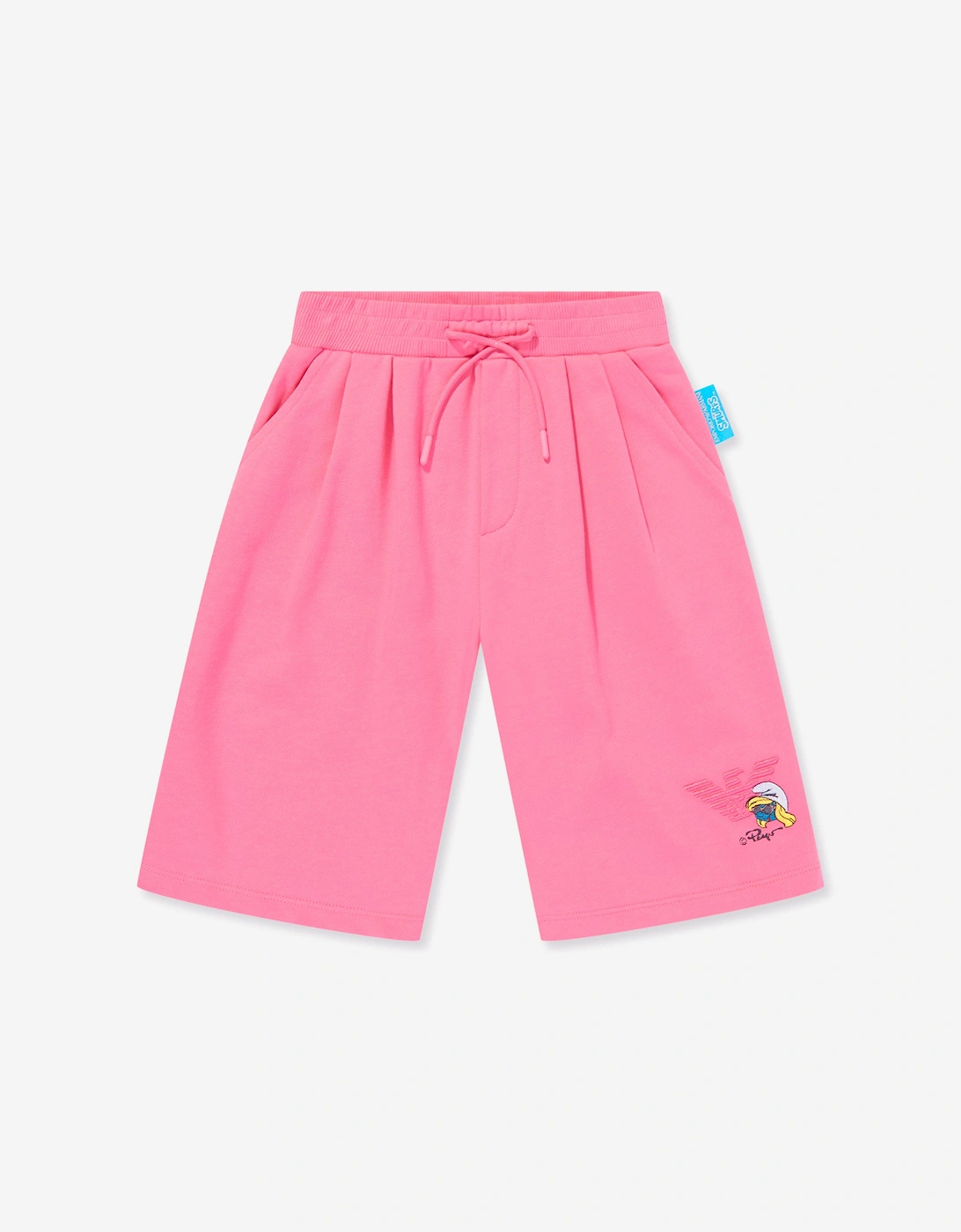 Girls Smurfette Logo Shorts in Pink, 5 of 4