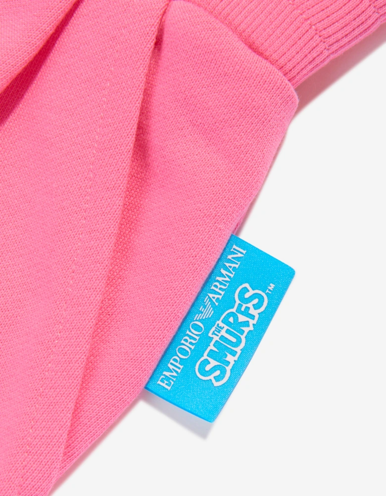Girls Smurfette Logo Shorts in Pink