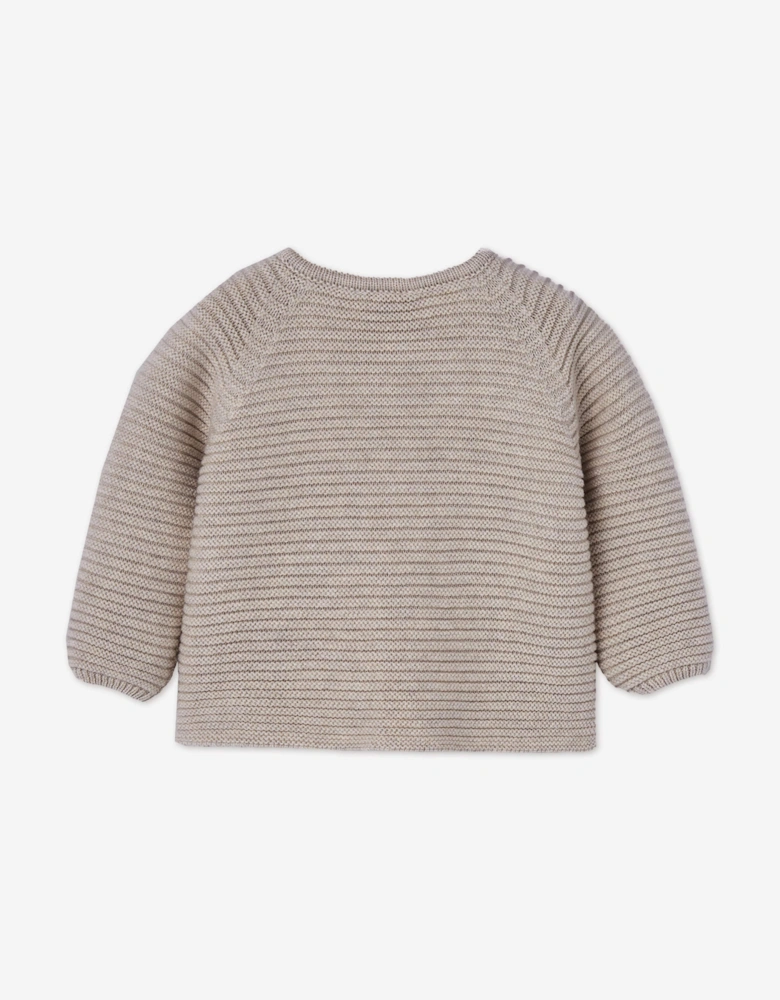 Baby Knitted Cardigan in Beige