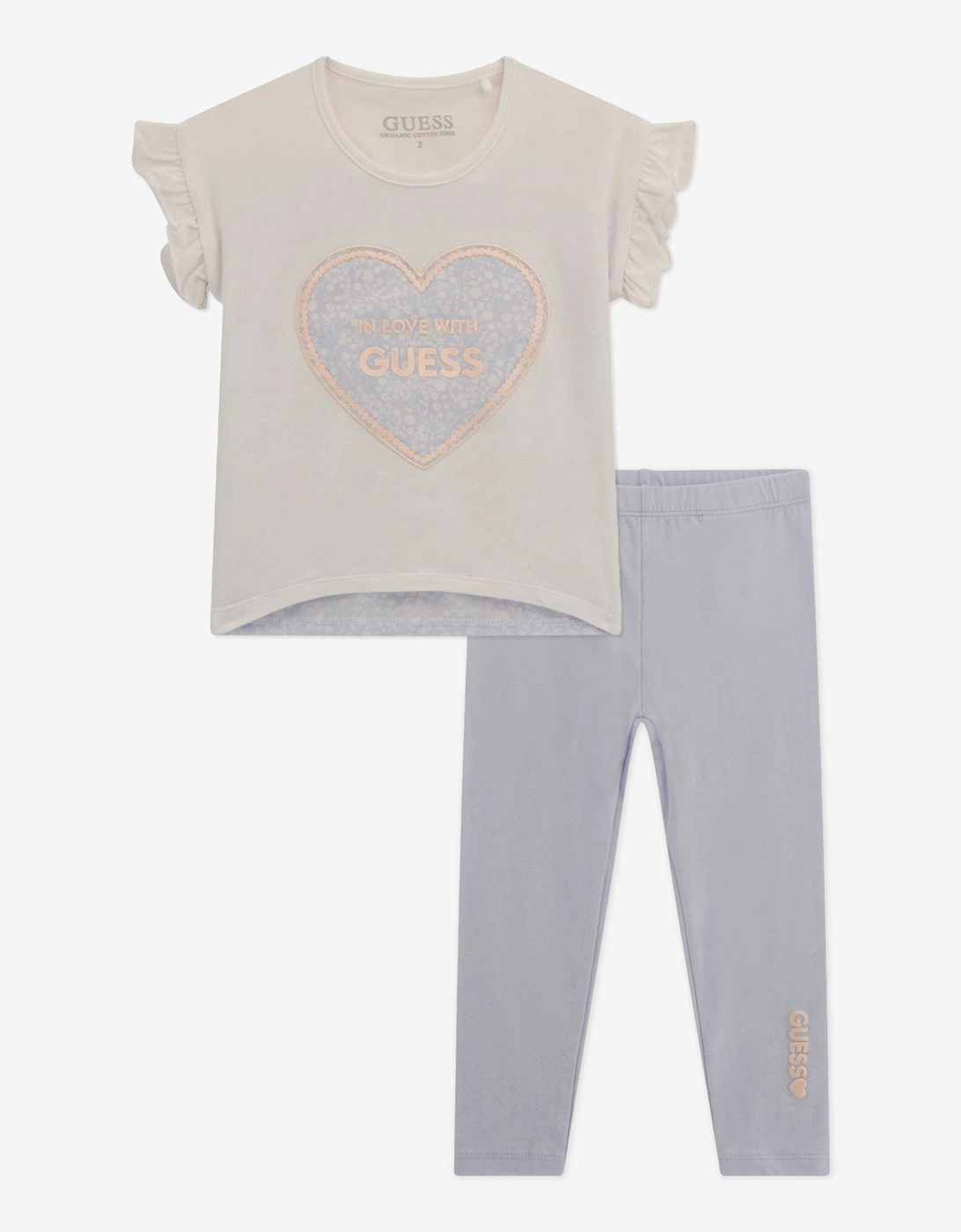 Girls Legging Set in White, 5 of 4