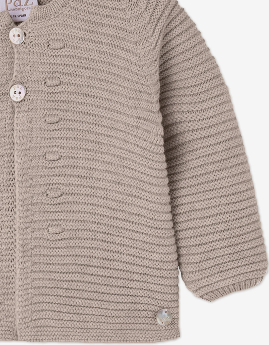 Baby Knitted Cardigan in Beige