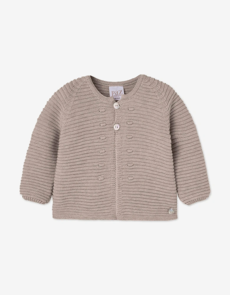 Baby Knitted Cardigan in Beige