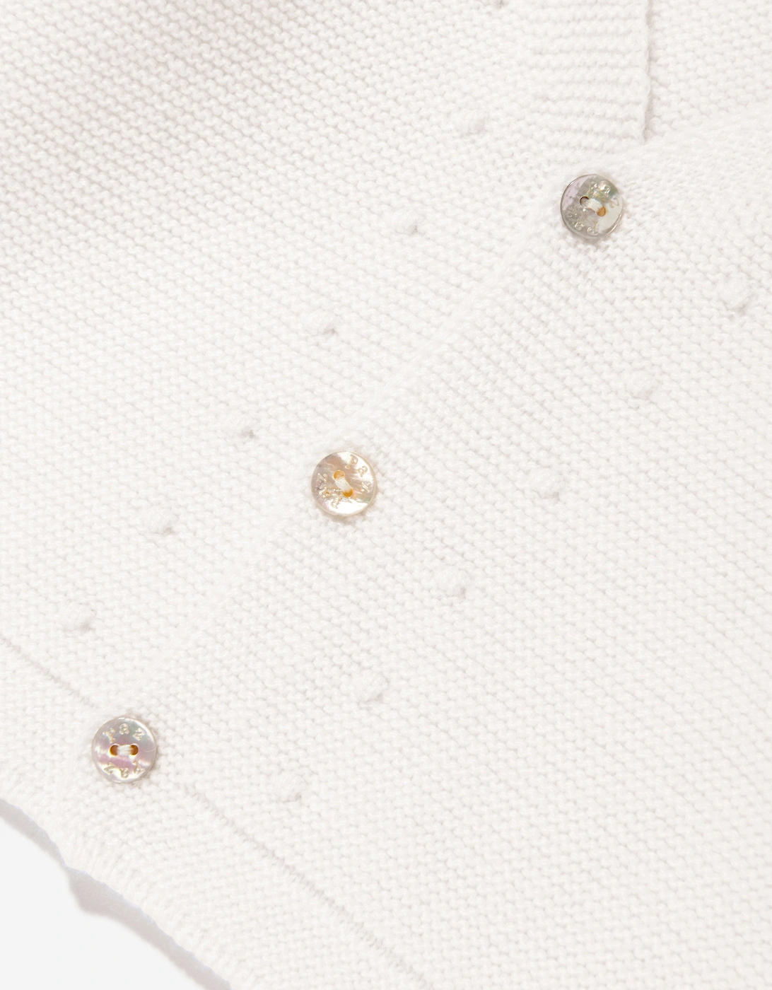 Baby Boys Knitted Cardigan in Ivory