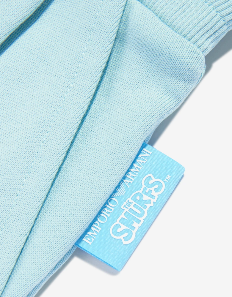 Boys Smurf Logo Shorts in Blue