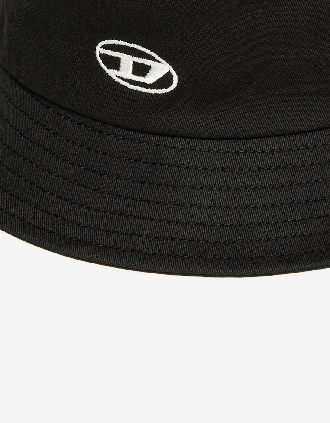 Kids Oval D Logo Bucket Hat in Black