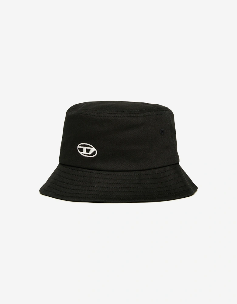 Kids Oval D Logo Bucket Hat in Black