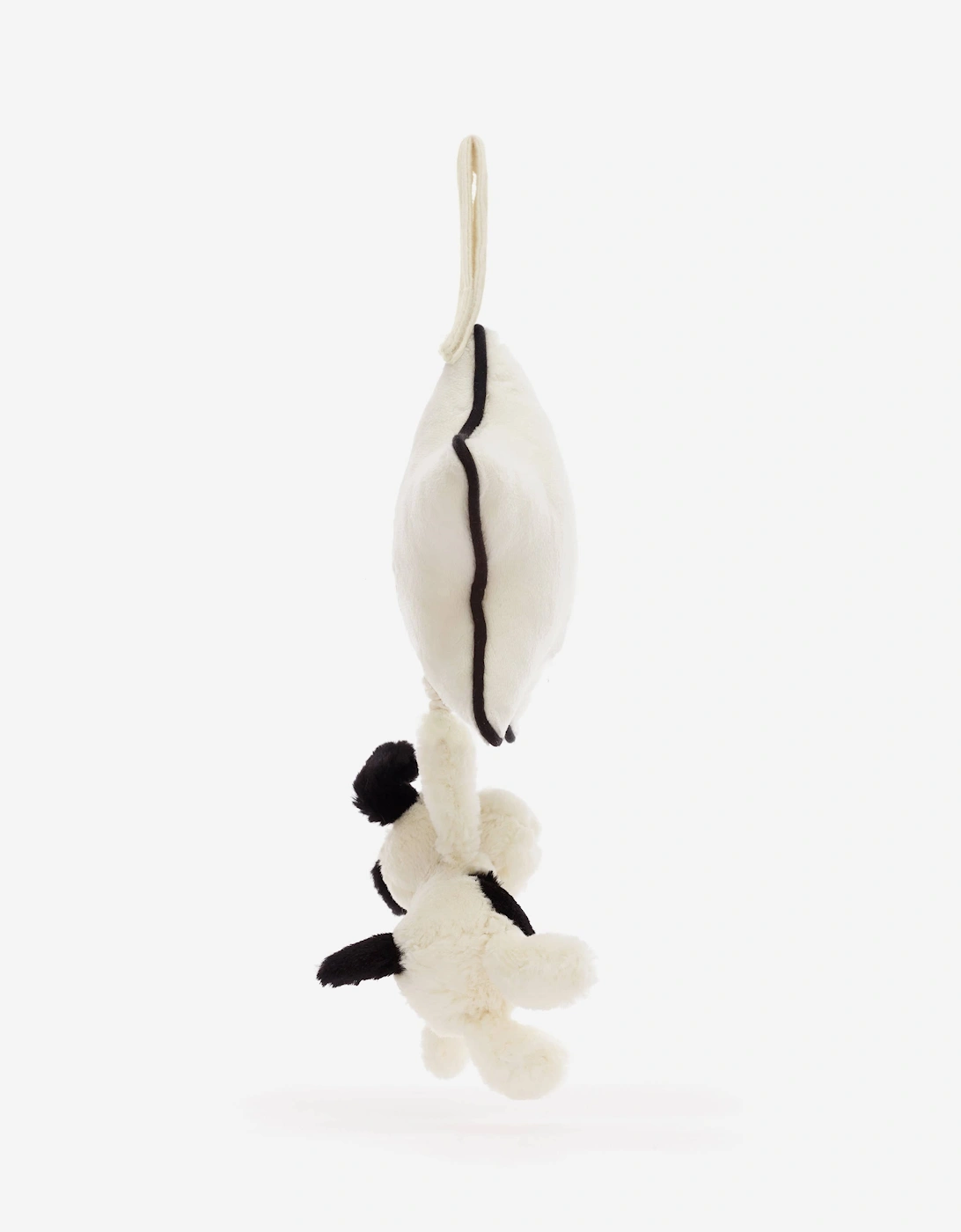 Bashful Puppy Musical Pull in White (30 CM)