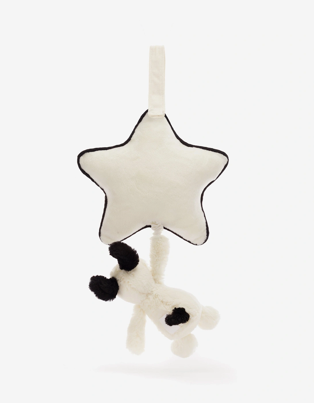 Bashful Puppy Musical Pull in White (30 CM)