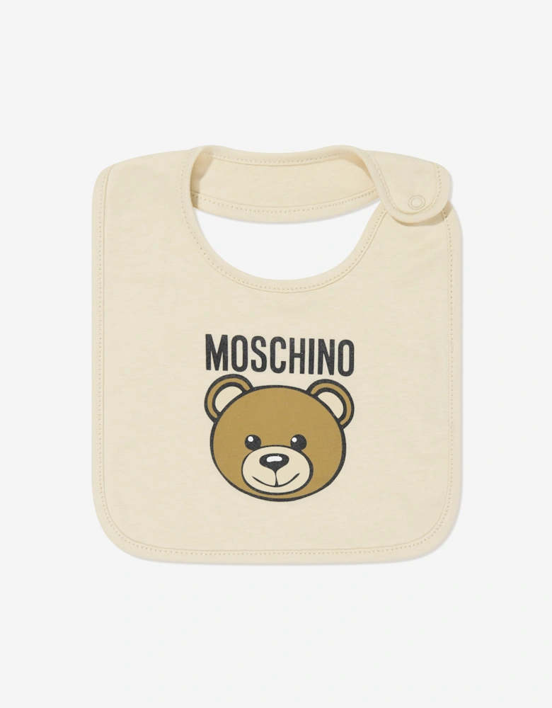 Baby Bear Logo Babygrow Set in Beige