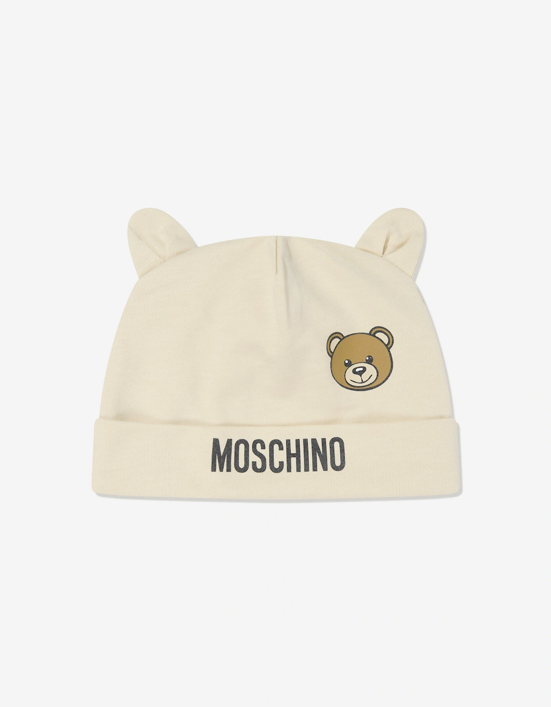 Baby Bear Logo Babygrow Set in Beige