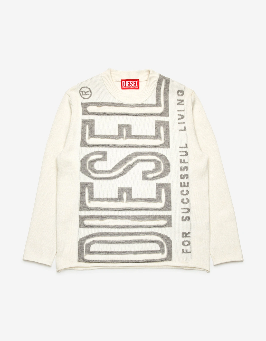Boys Logo Jumper in Ivory, 6 of 5