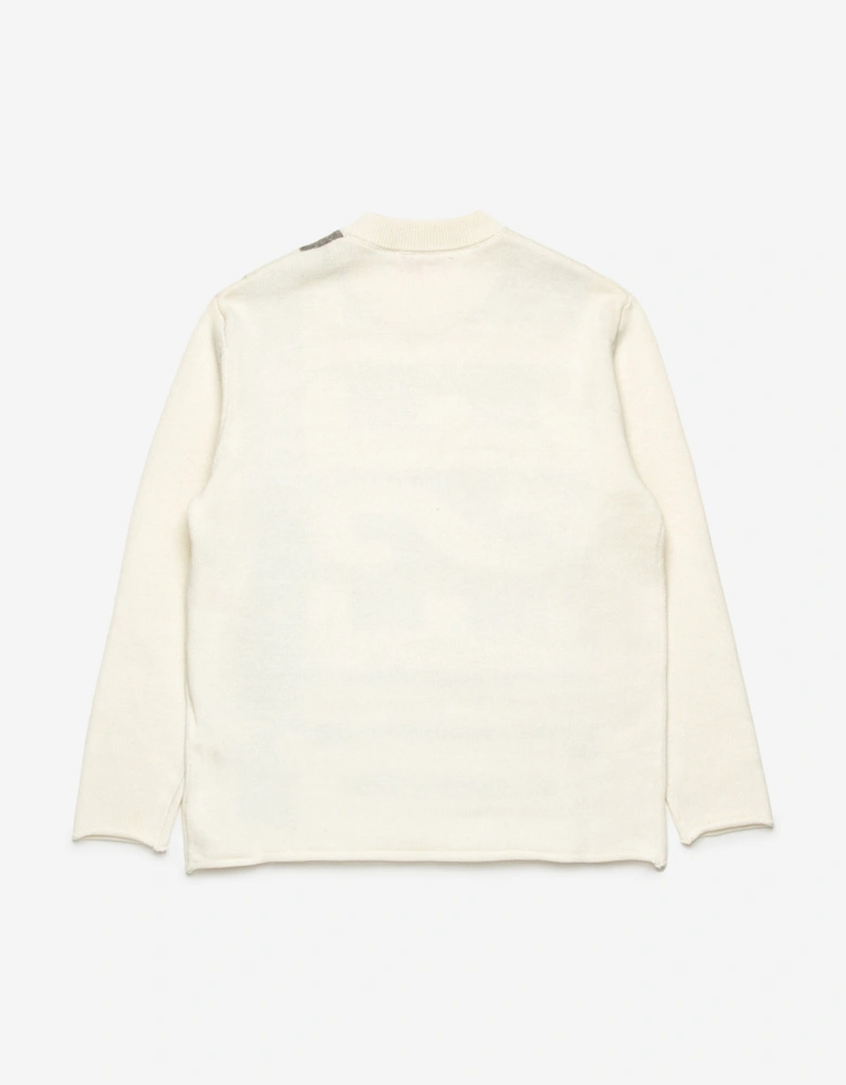 Boys Logo Jumper in Ivory