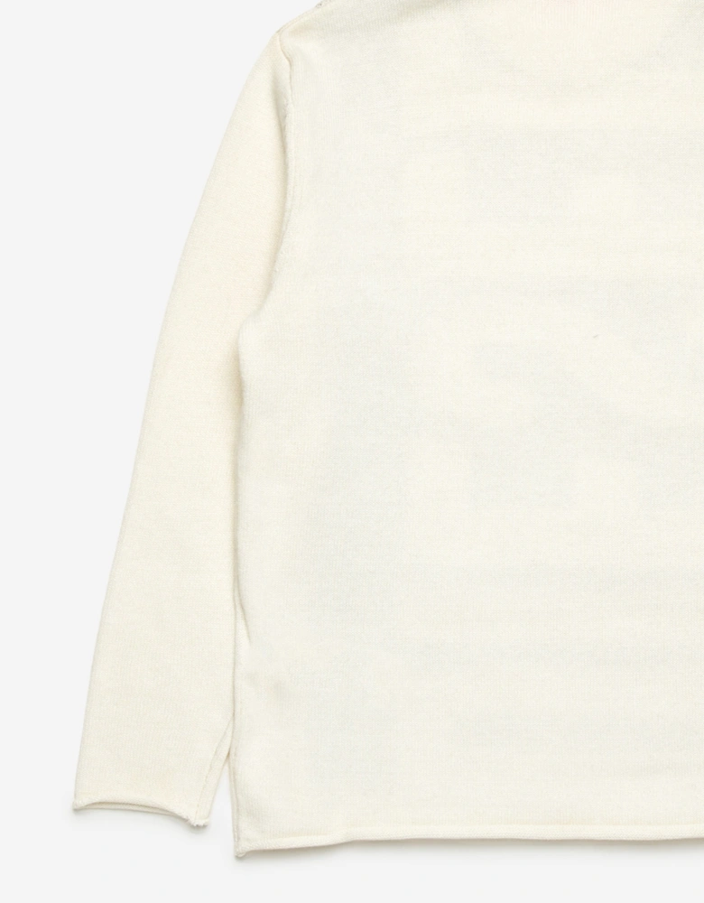 Boys Logo Jumper in Ivory