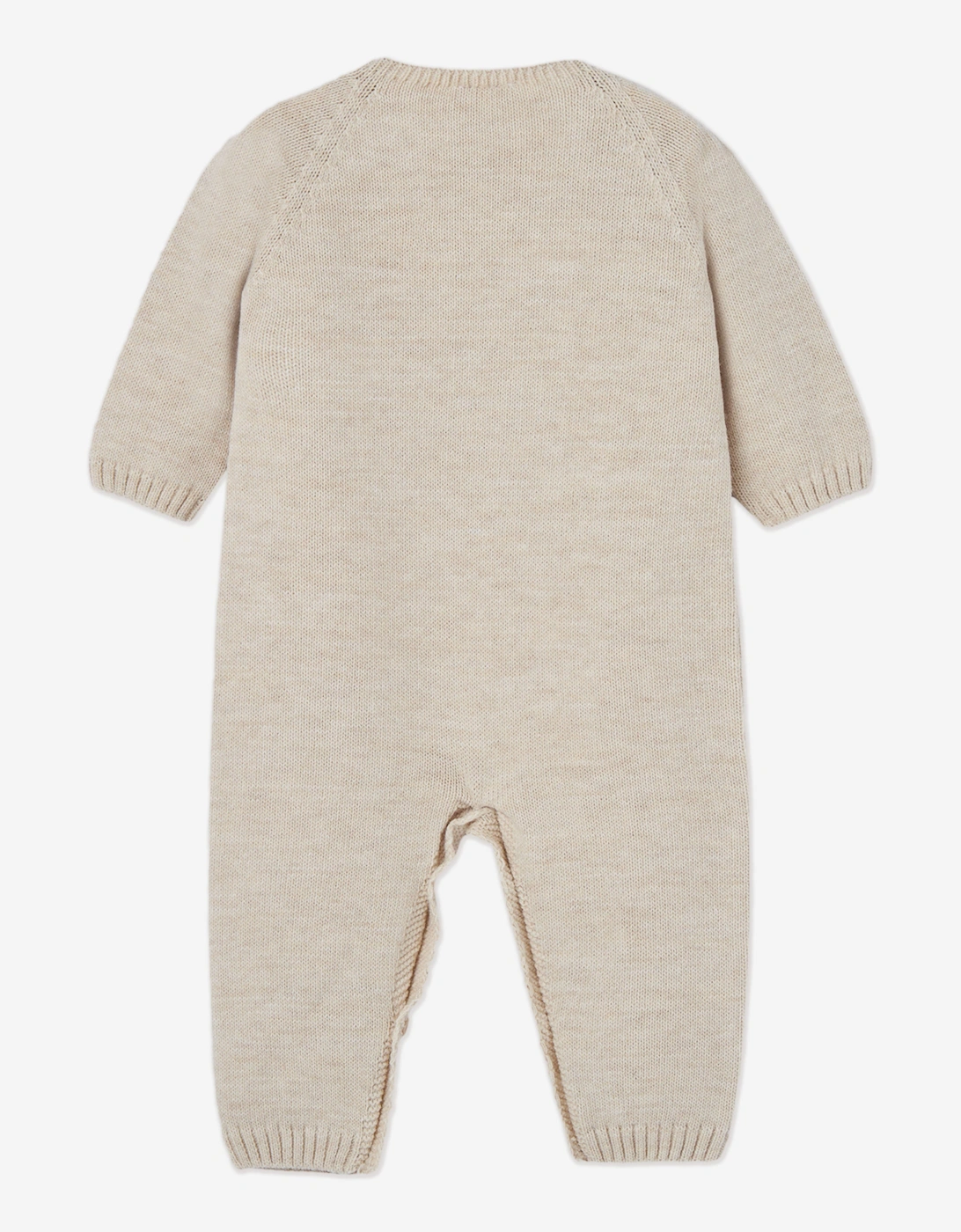 Baby Bear Knitted Romper in Beige