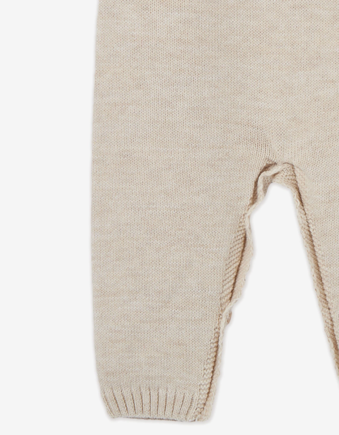 Baby Bear Knitted Romper in Beige