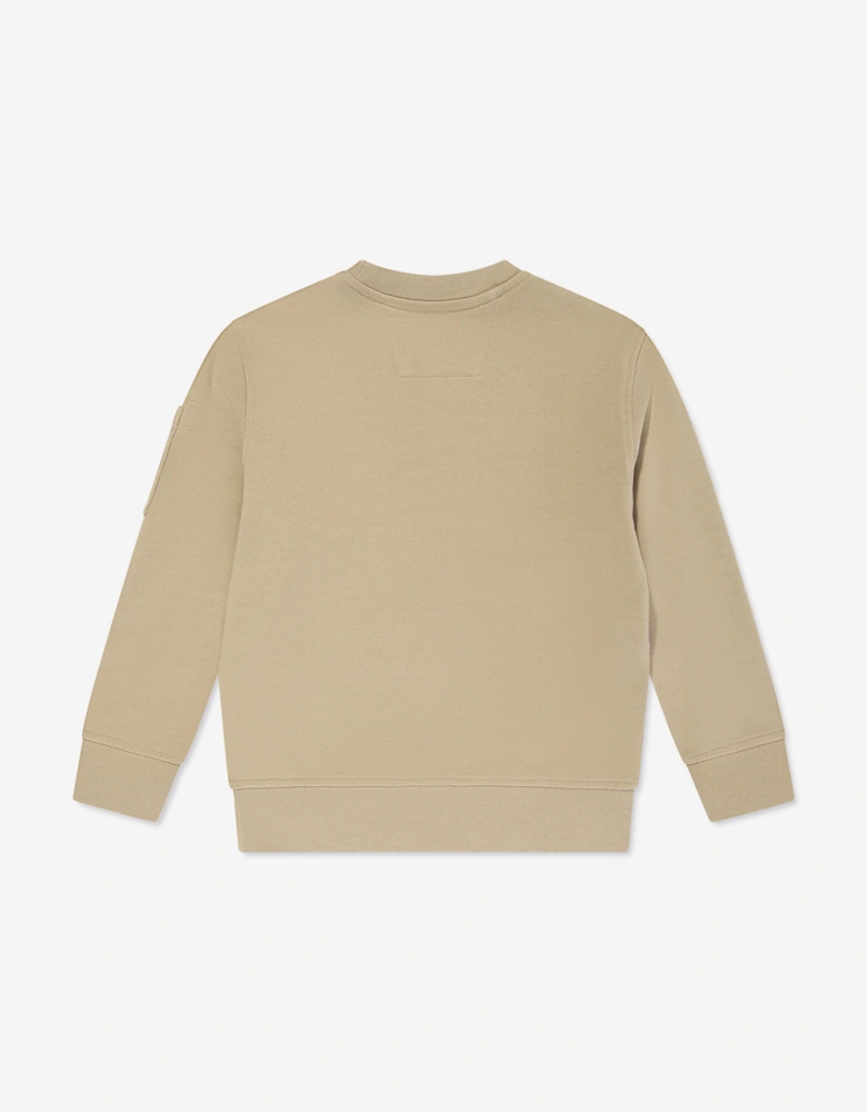 C.P. Company Boys Lens Sweatshirt in Beige