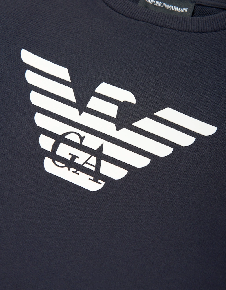 Boys Logo Sweatshirt in Navy