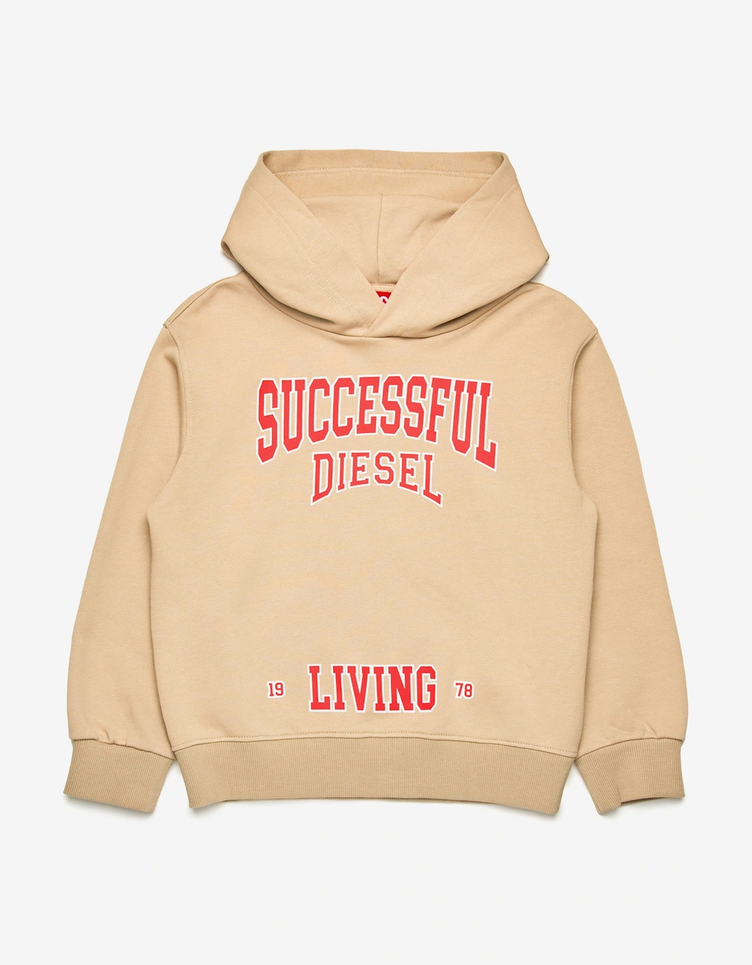 Boys Collegiate Logo Hoodie in Beige, 5 of 4