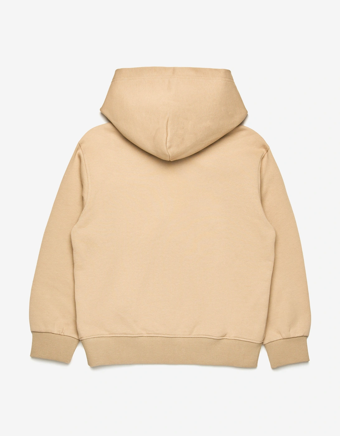 Boys Collegiate Logo Hoodie in Beige