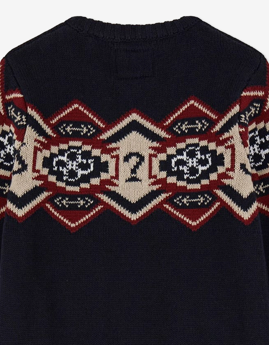 Boys Jacquard Jumper in Navy