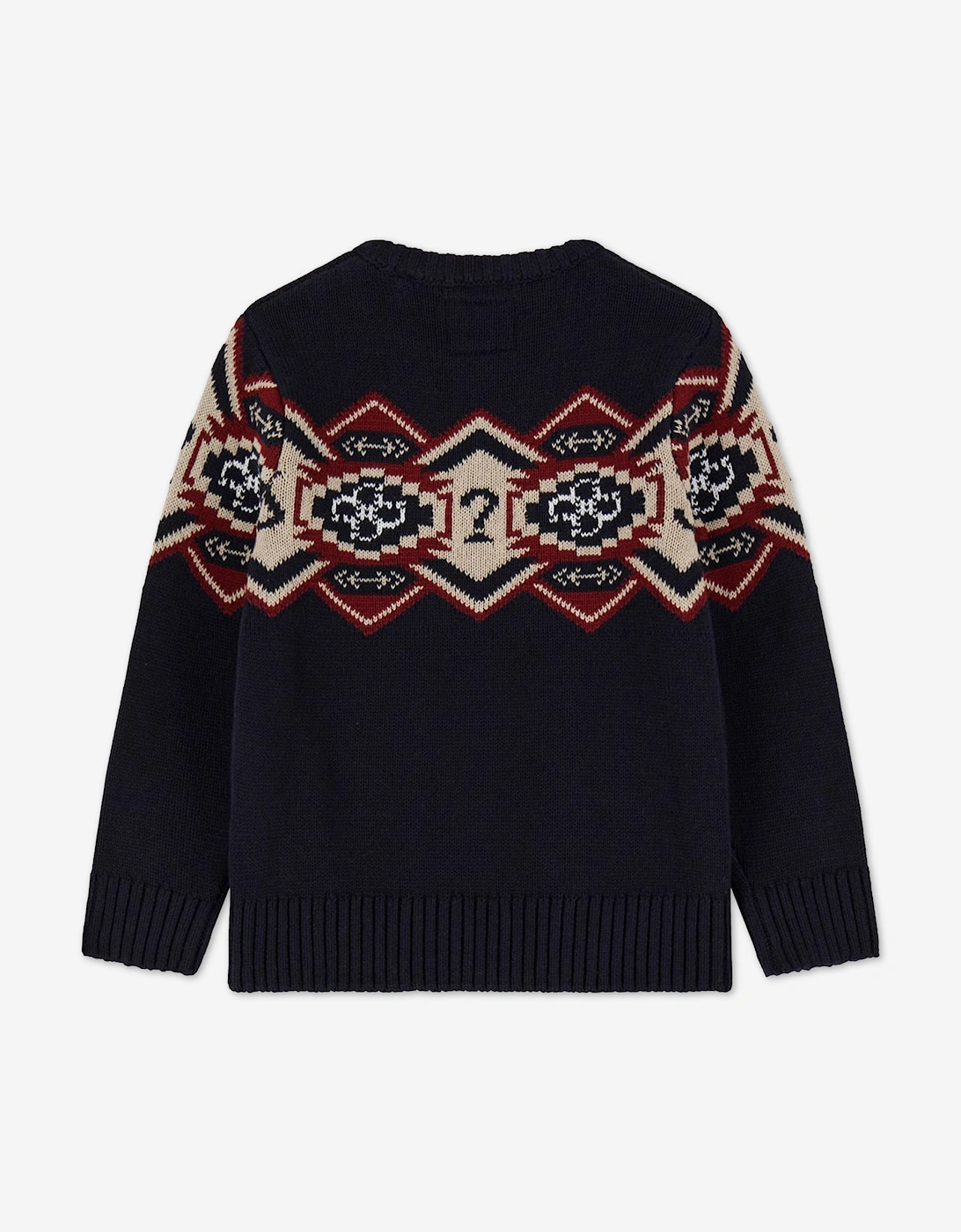 Boys Jacquard Jumper in Navy