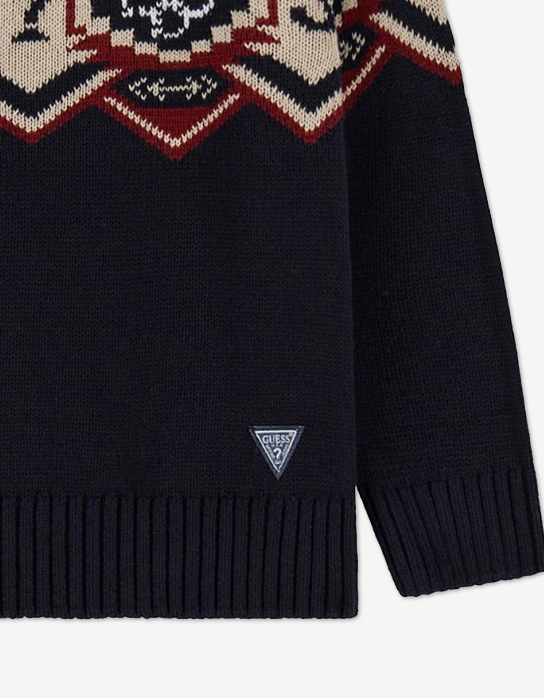Boys Jacquard Jumper in Navy