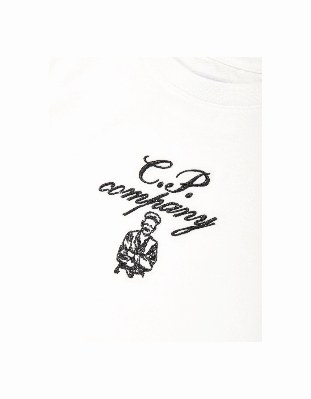 C.P. Company Boys Logo T-Shirt in Ivory