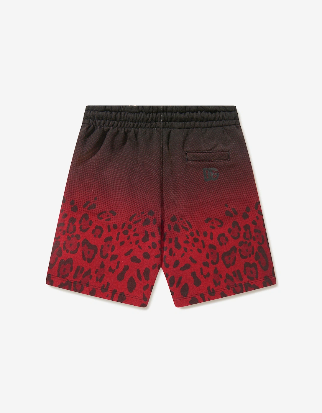 Boys Cotton Leopard Bermuda Shorts