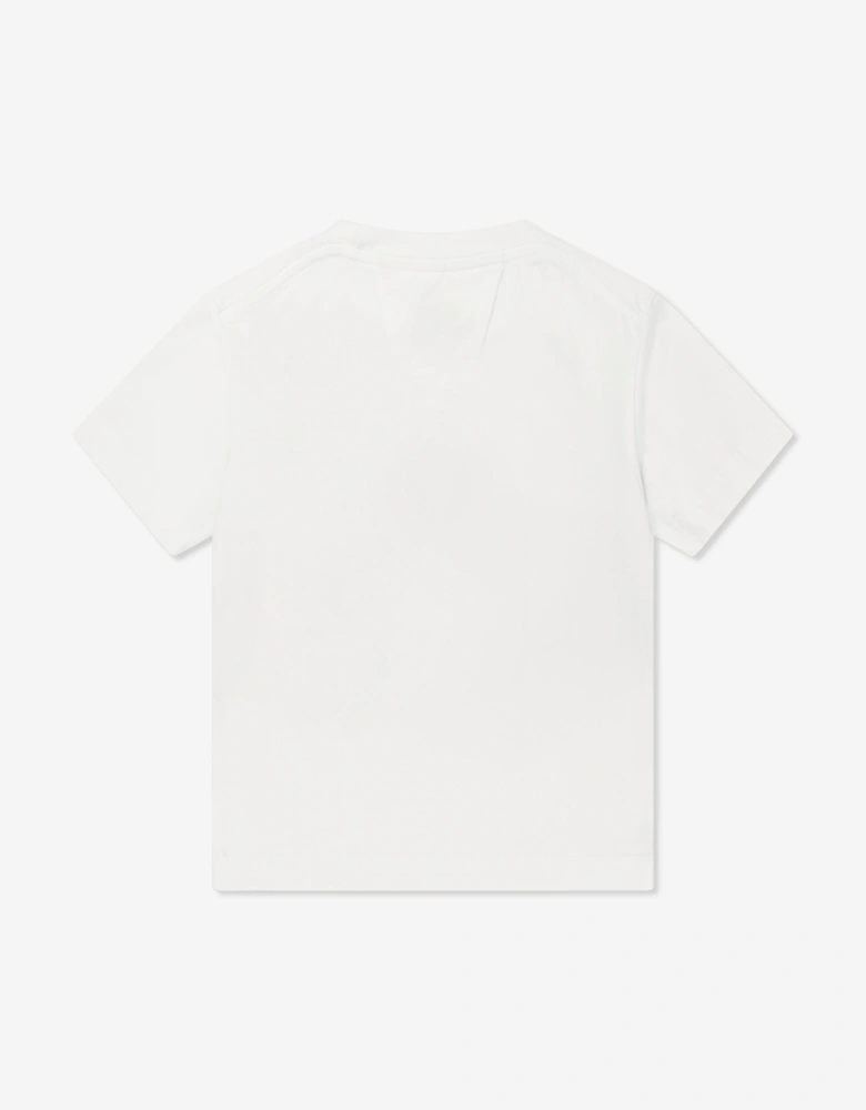 C.P. Company Boys Logo T-Shirt in Ivory