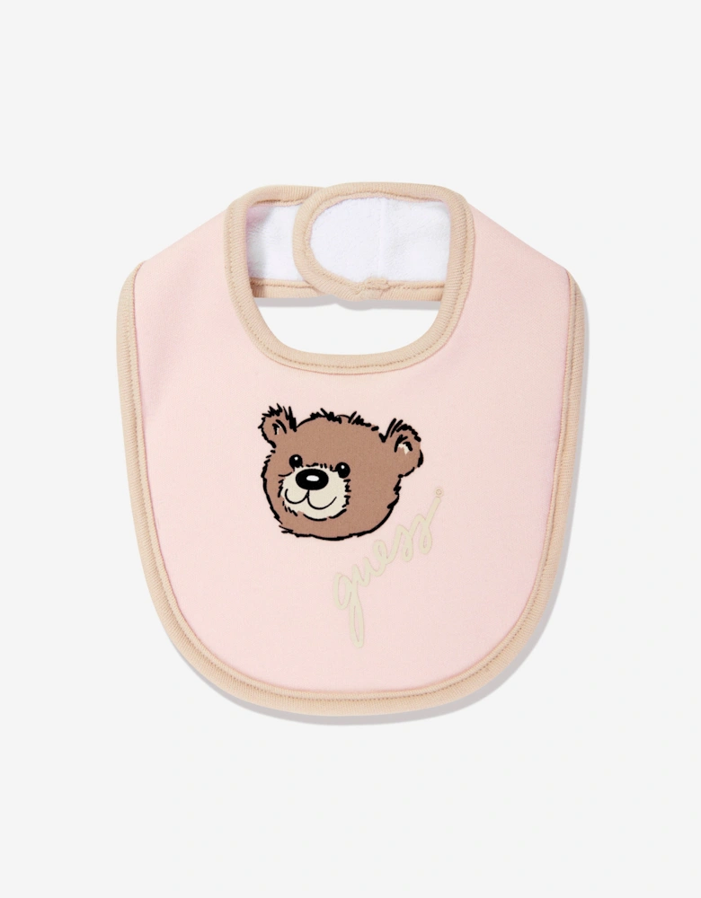 Baby 2 Piece Bib Set in Pink